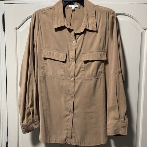Max Studio Women Button Down Shirt Size L - Picture 1 of 3